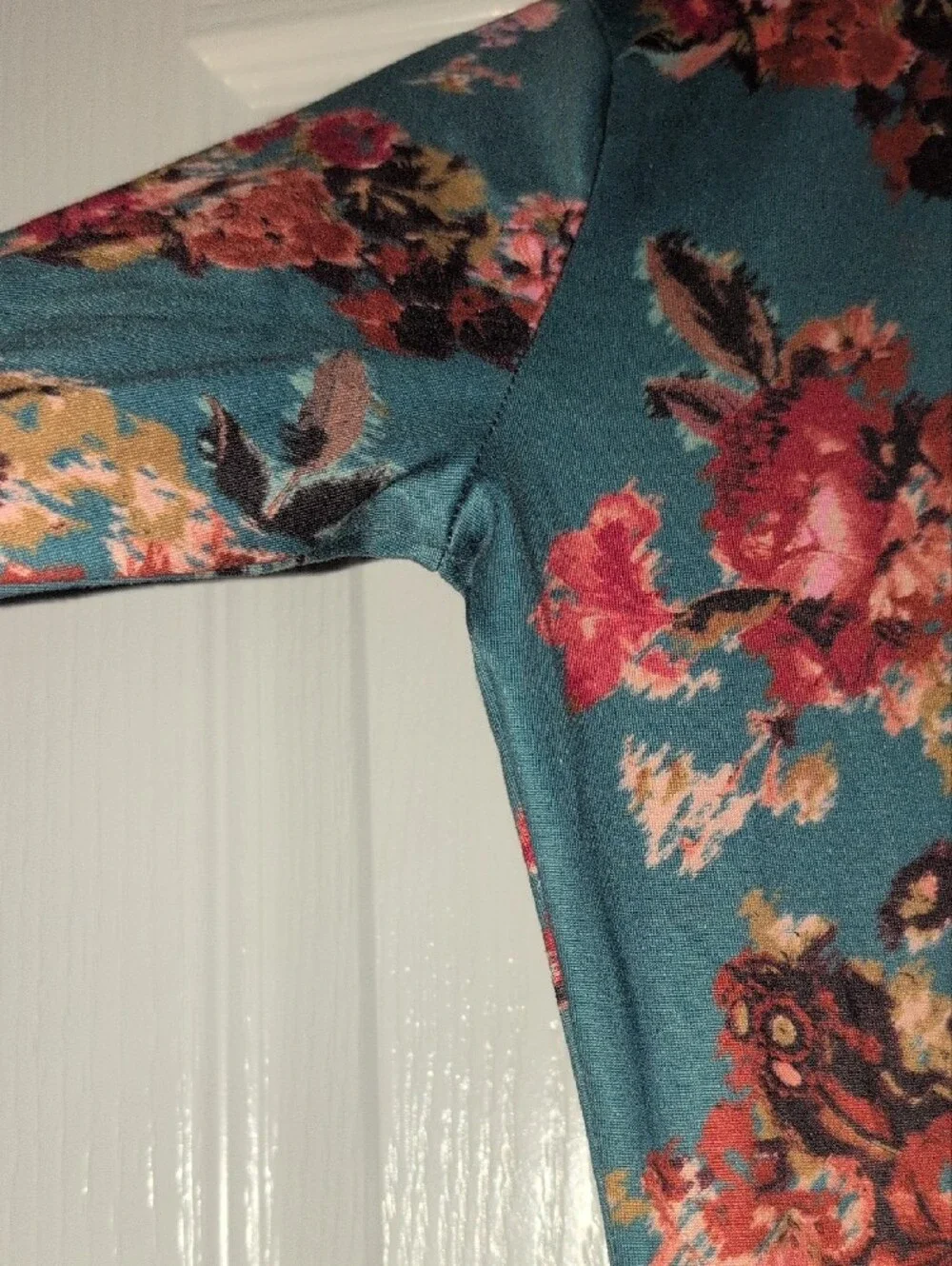 Joyfolie Girls Teal Floral One Piece Pajama Jumpsuit Boho Lounge Onesie 12